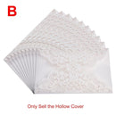 Flower Pattern Laser Cut Lace Wedding Invitations