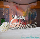 Personalised 'Mr & Mrs', 'Mrs & Mrs' or 'Mr & Mr' (Plus Your Surname) Wedding Sign