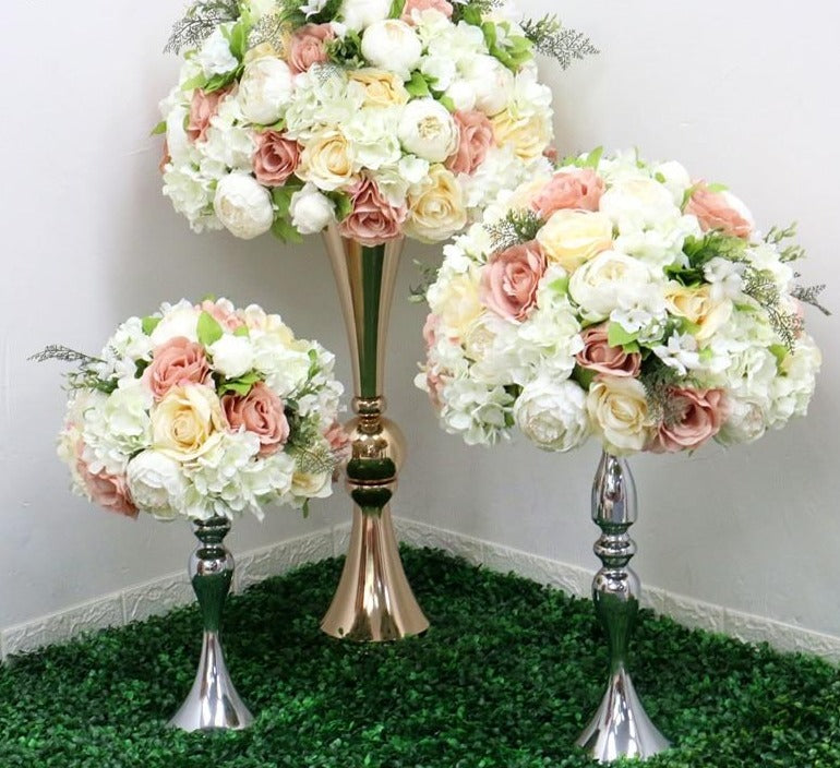 35cm, 45cm or 50cm Silk Rose Hydrangea Peonies Artificial Flower Decorations