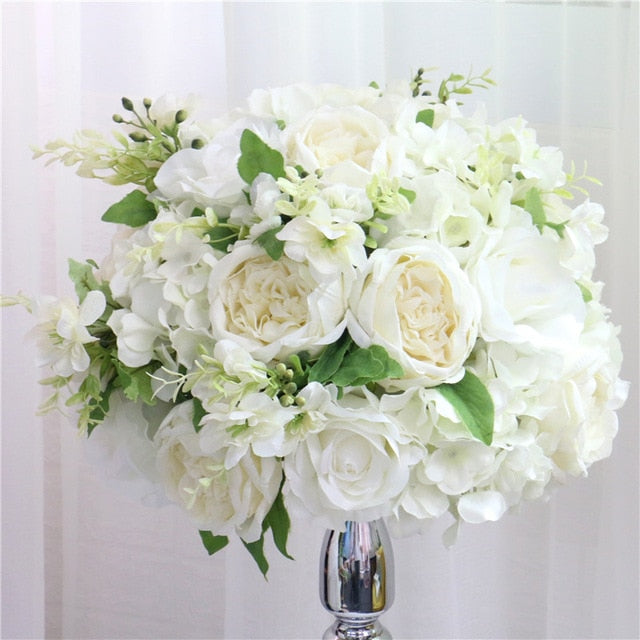 35cm, 45cm or 50cm Silk Rose Hydrangea Peonies Artificial Flower Decorations