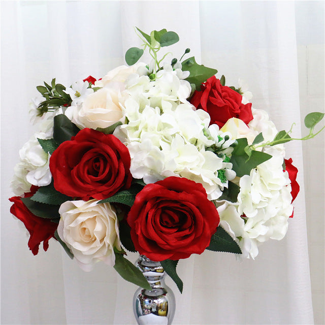 35cm, 45cm or 50cm Silk Rose Hydrangea Peonies Artificial Flower Decorations