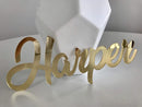 Acrylic Laser Cut Name Letters Mirror Words