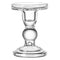 Transparent Glass Candle Holders