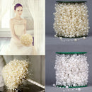 5m White Fishing Line Artificial Pearls Bead String