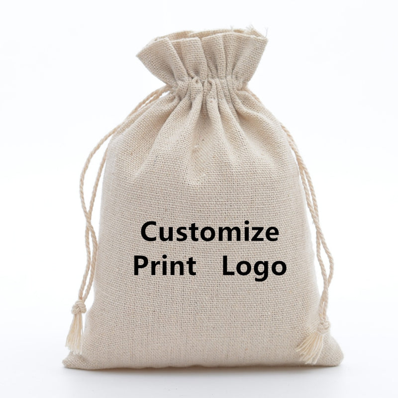 50pcs Cotton Drawstring Bags