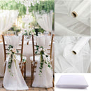 5/10M Sheer Crystal Wedding Tulle Roll