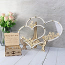 Double Heart Shape Wedding Guest Book