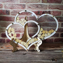 Double Heart Shape Wedding Guest Book