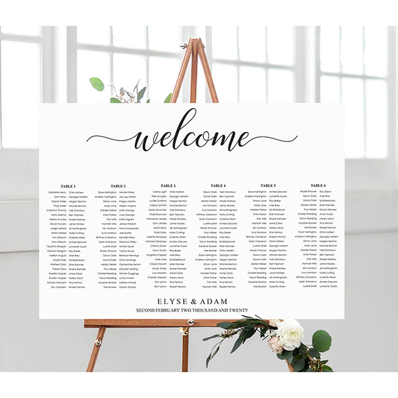 Guest List Wooden Welcome Sign