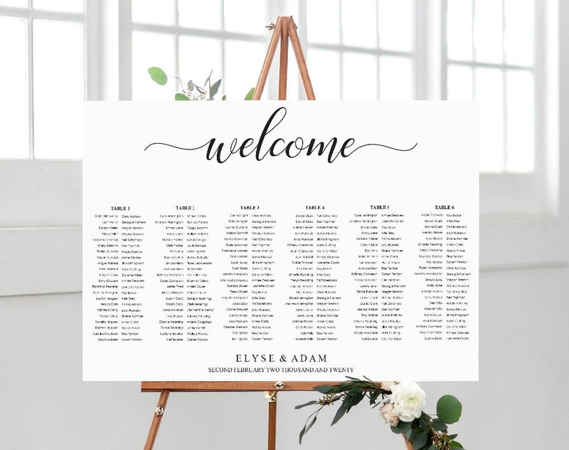 Guest List Wooden Welcome Sign