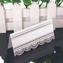 50pcs White Laser Cut Name Place Cards