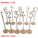 Wooden Table Numbers
