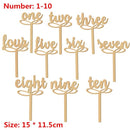 Wooden Table Numbers