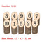 Wooden Table Numbers