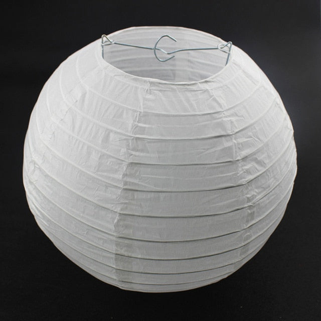 HAUSPROFI Paper Lanterns, 6 8 10 12 Round Paper Lantern with LED Lantern  Lights for Indoor