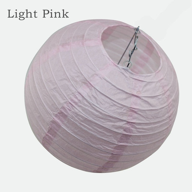 HAUSPROFI Paper Lanterns, 6 8 10 12 Round Paper Lantern with LED Lantern  Lights for Indoor