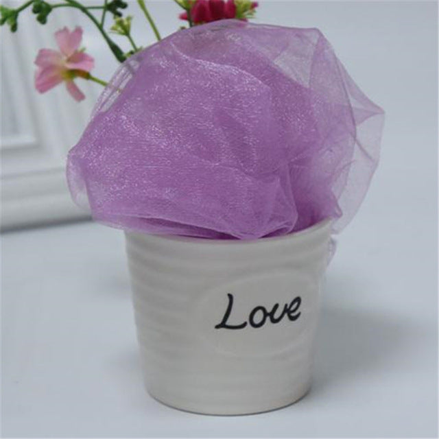 10m x 48cm Organza Tulle Fabric