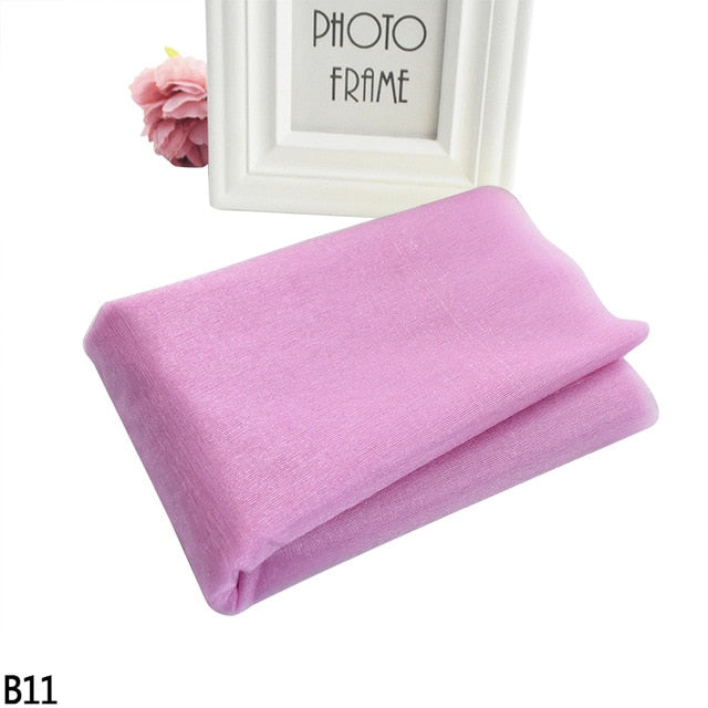 5/10M Sheer Crystal Wedding Tulle Roll