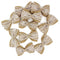 10pcs Vintage Natural Jute Burlap Hessian Bows