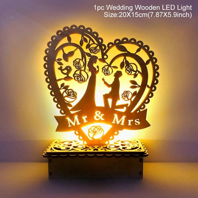 Wooden Mr&Mrs Wedding Decoration Rustic Wedding Decoration or Gifts