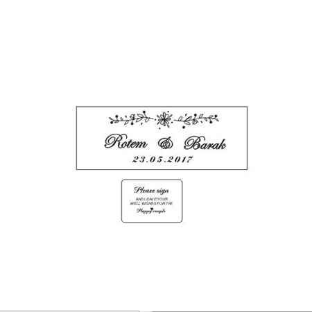 Wedding Guest Book with Hearts
