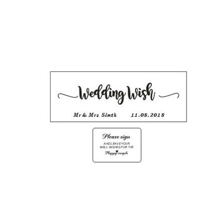 Wedding Guest Book with Hearts