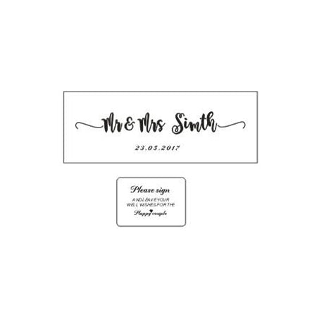 Wedding Guest Book with Hearts