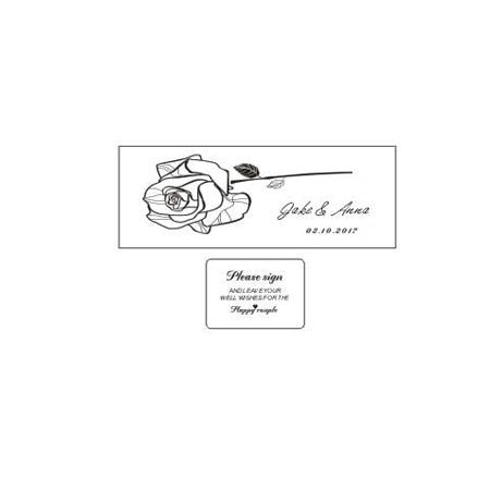 Wedding Guest Book with Hearts