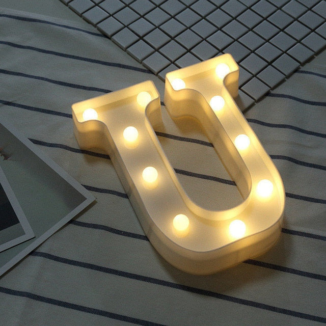 DIY Heart Letter LED Lights