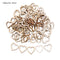 50/100pcs Blank Heart Wood Slices