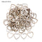 50/100pcs Blank Heart Wood Slices