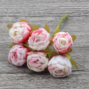 Silk Tea Rose Bud Artificial Rose Flower Bouquet