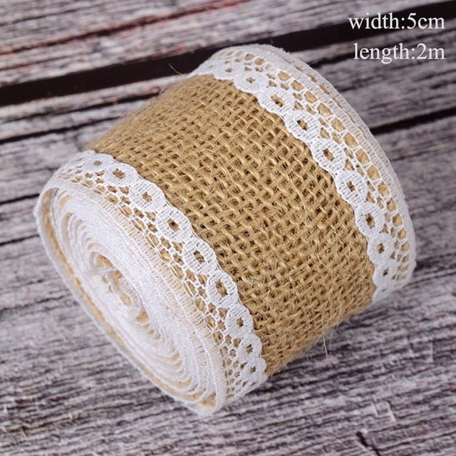 Burlap Ribbon Vintage Wedding Accessories