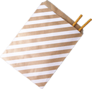 Pack of 25 Chevron/Spot/Star/Plain/Polka Dot Bags with optional stickers