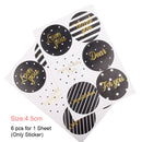 Pack of 25 Chevron/Spot/Star/Plain/Polka Dot Bags with optional stickers