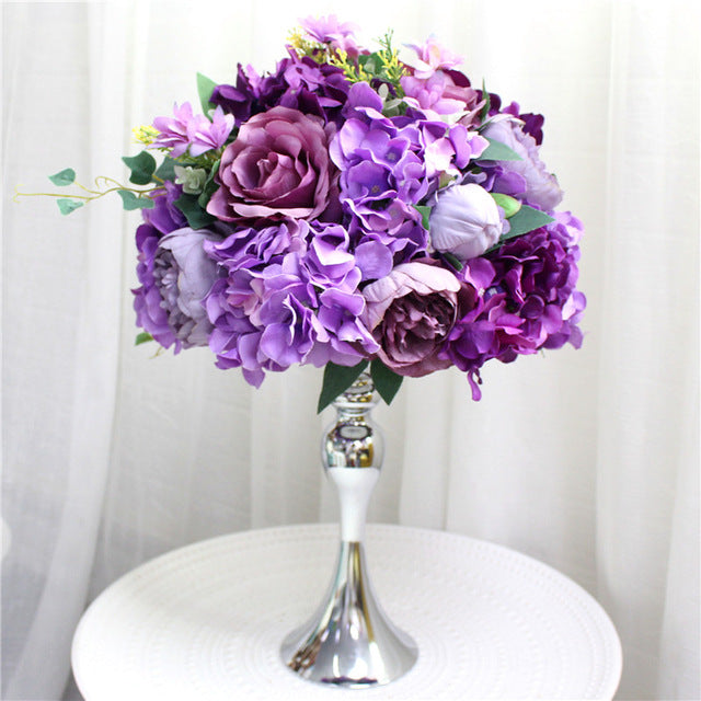 35cm, 45cm or 50cm Silk Rose Hydrangea Peonies Artificial Flower Decorations