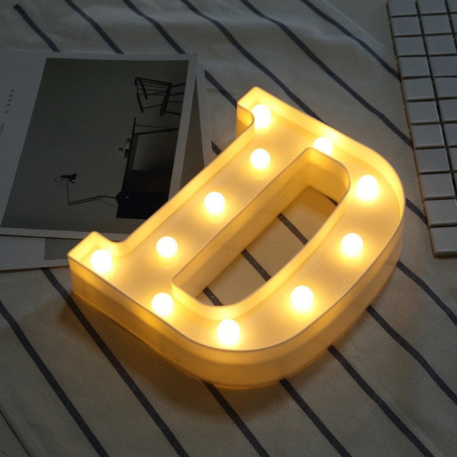 DIY Letter Symbol Sign Heart Lighting