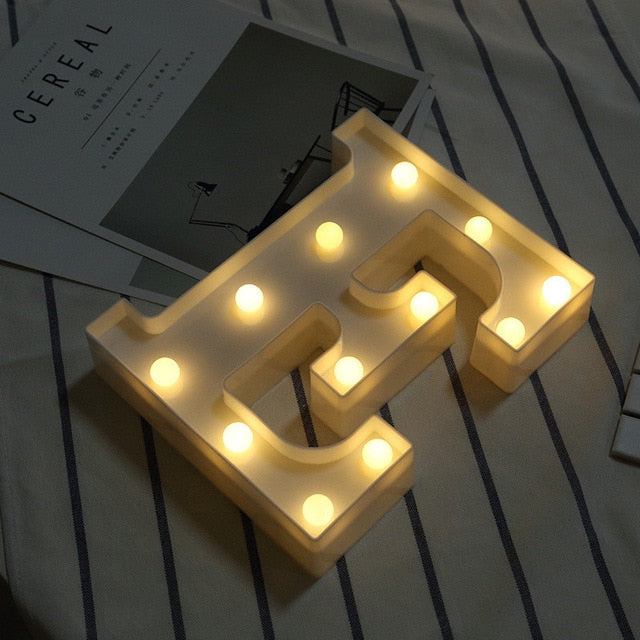 DIY Letter Symbol Sign Heart Lighting