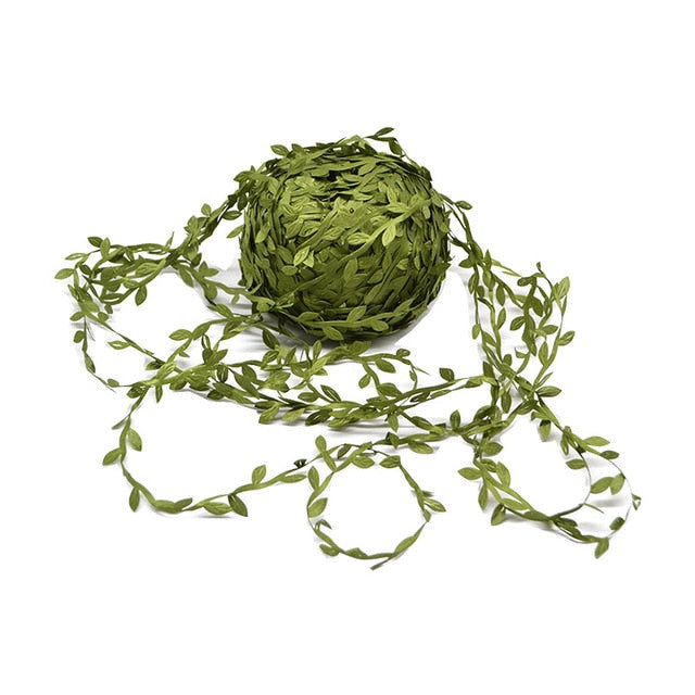 10 Metres Silk Leaf Handmade Artificial Green Vine