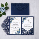 50pcs Filigree Wedding Invitation Cards