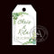 120 Piece Set Personalised Rectangular Wedding Tags