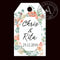 120 Piece Set Personalised Rectangular Wedding Tags