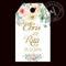 120 Piece Set Personalised Rectangular Wedding Tags