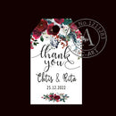 120 Piece Set Personalised Rectangular Wedding Tags