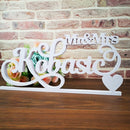 Personalised White 'Mr And Mrs (with your name)' Wedding Sign