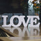 Approx 31X9x1cm  "Love" White Letters Wedding Sign