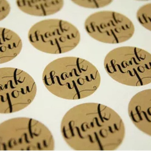 60Pcs Kraft Paper Thank You Gift Tags