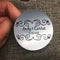 4 cm Custom100 pcs Personalized Matt Silver PVC Sticker