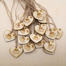50 pieces Custom Save the Date Wooden Tags