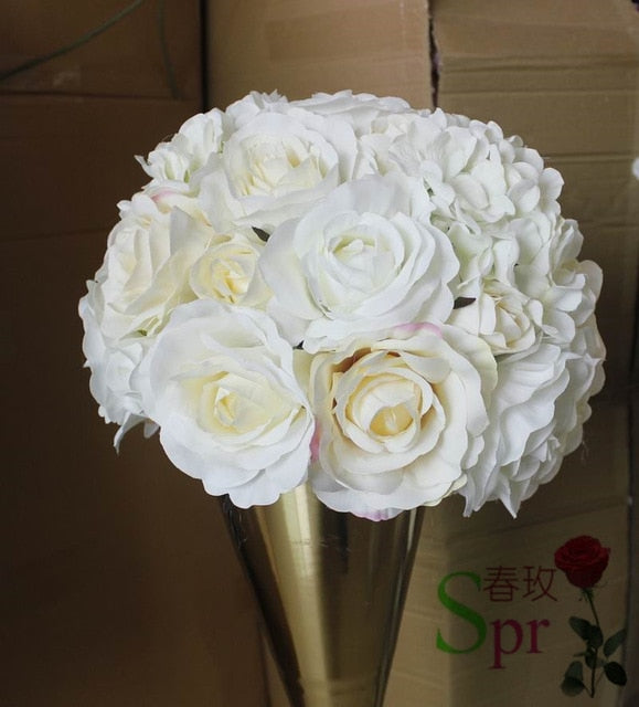 Light Champagne Wedding Planning Artificial Rose Flower